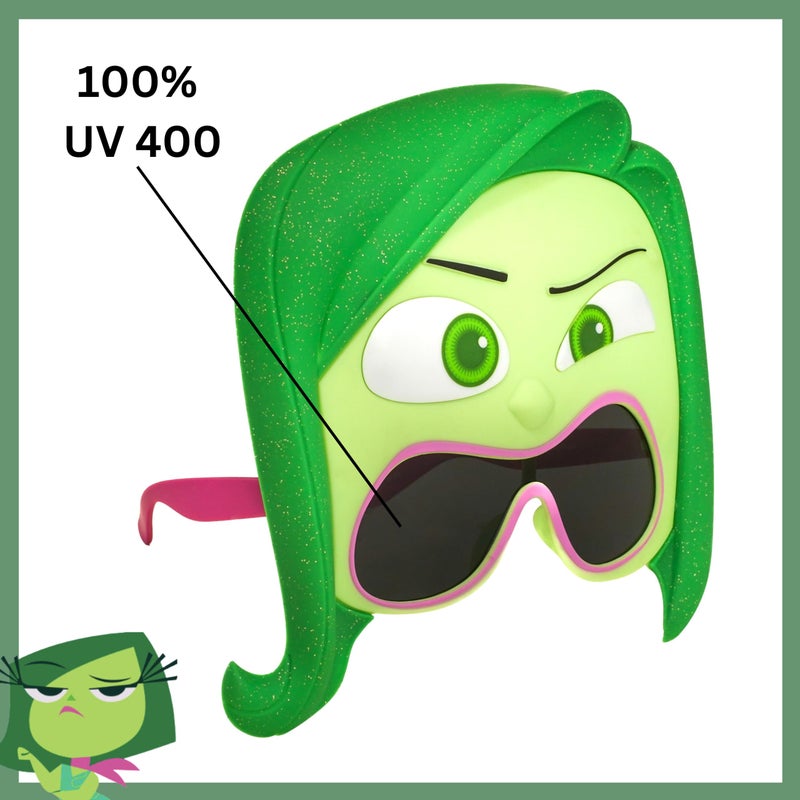Sun-Staches Inside Out Official Disgust Sunglasses | Disney Pixar Costume Accessory | UV400 | One Size Fits Most - Image 4